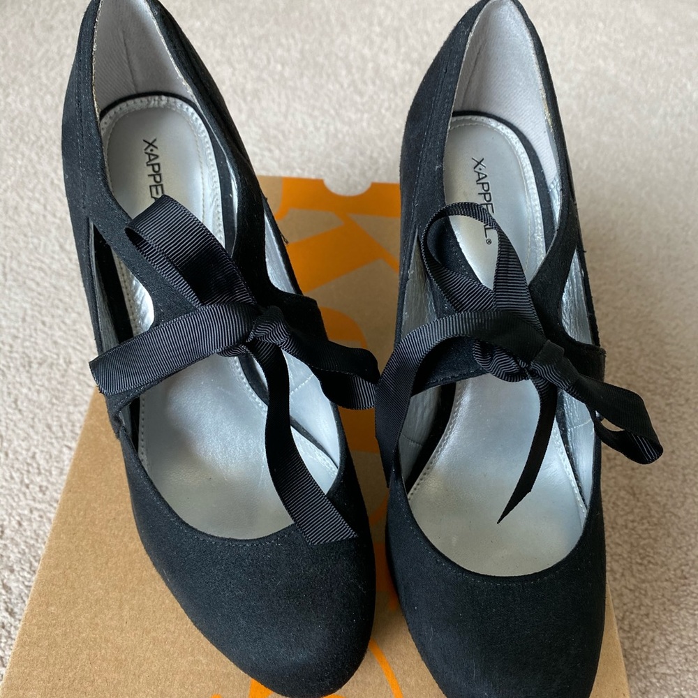 X- APPAL High heel shoes black SZ  8